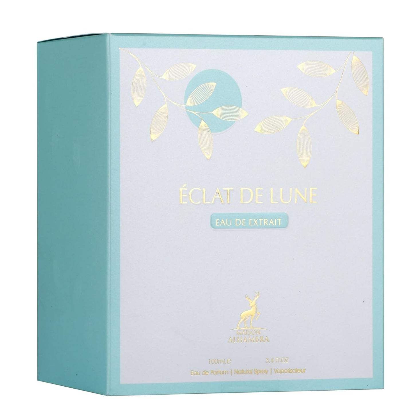 Eclat De Lune Eau de Parfum Spray 100ml Women's Floral Sweet Perfume with Guava Davana Pink Pepper Tuberose Patchouli Amber Vetiver Long Lasting Elegant Scent for All Occasions Regular Edition