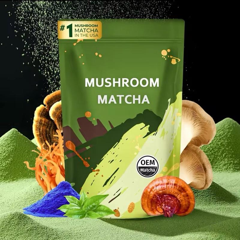 Mushroom Matcha Energy Focus Gut Mental Clarity Superfood Alternative 6.3 Oz US Made Health Companion