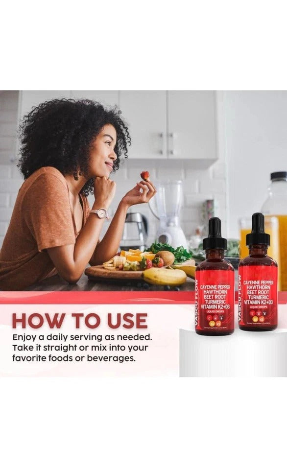 2-PACK Sea Moss & Vascu Glow Drops 2-Pack | Liquid Multivitamin Herbal Supplement