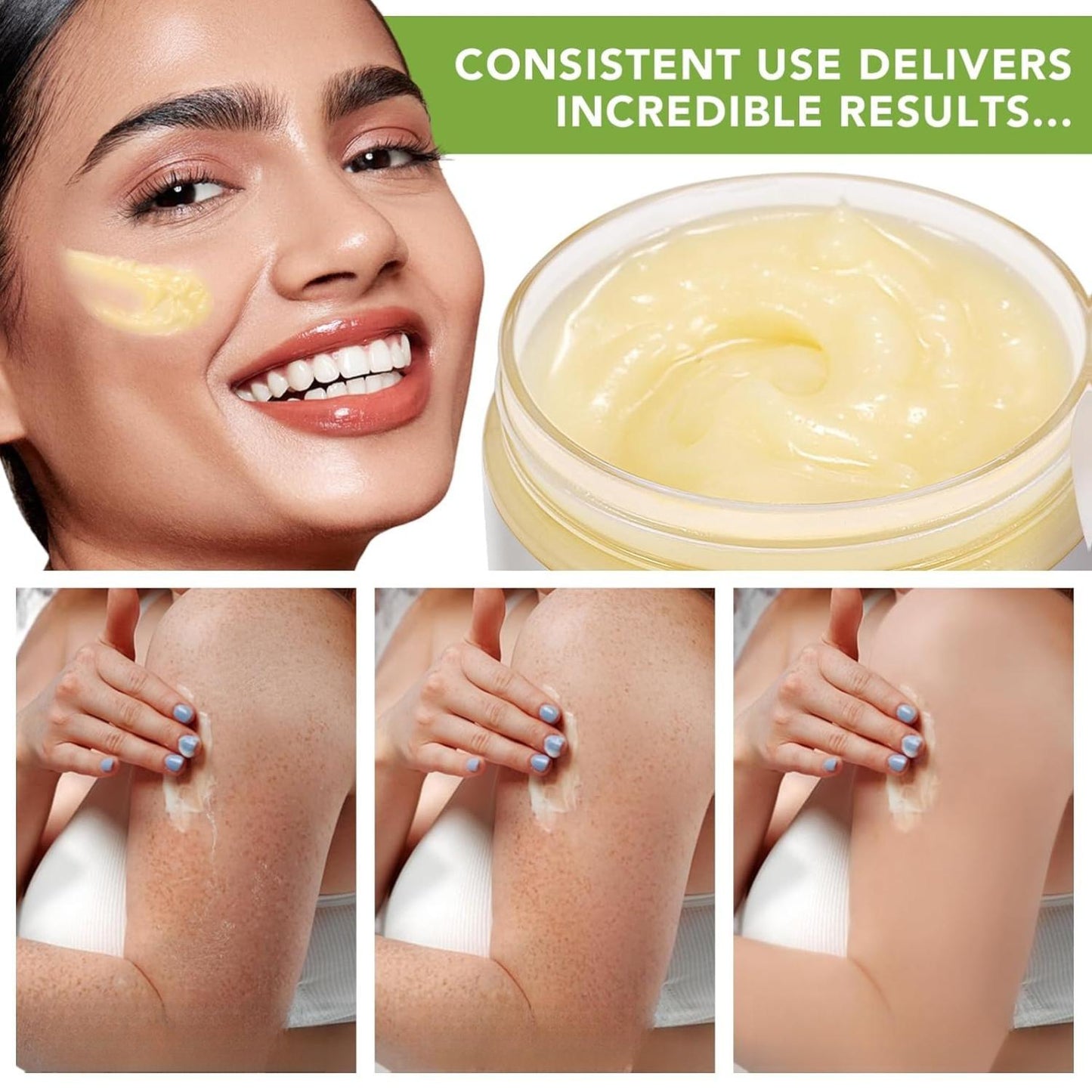 Pure Organic Butter Raw Unrefined Body Face & Hair Butter 100% Natural Vitamin A E F Long Lasting Hydration for Dry Skin Hair Care 7.8 oz