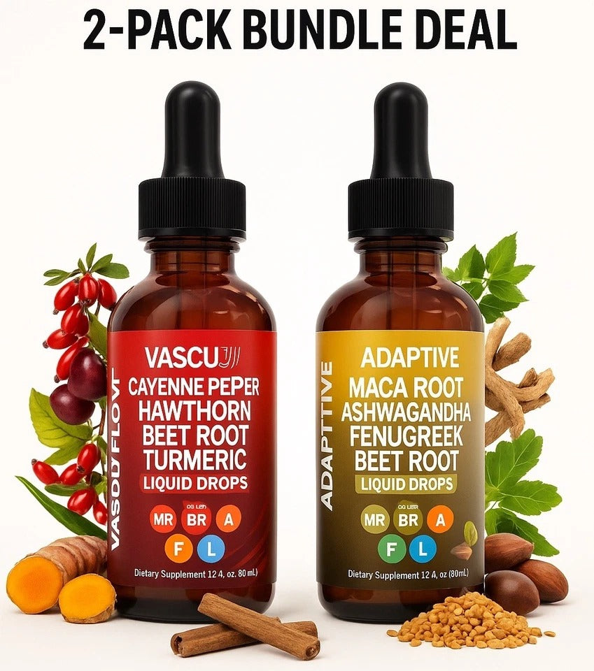 2 PACK Adapt drive Liquid - Maca Root/Ashwagandha/Beet Root, & Cayenne pepper