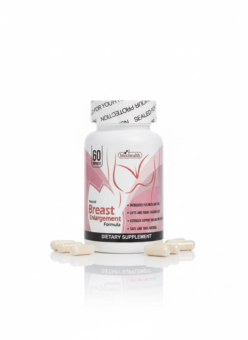 Natural Women’s Herbal Bust Enhancement & Firming Supplement – 60 Capsules