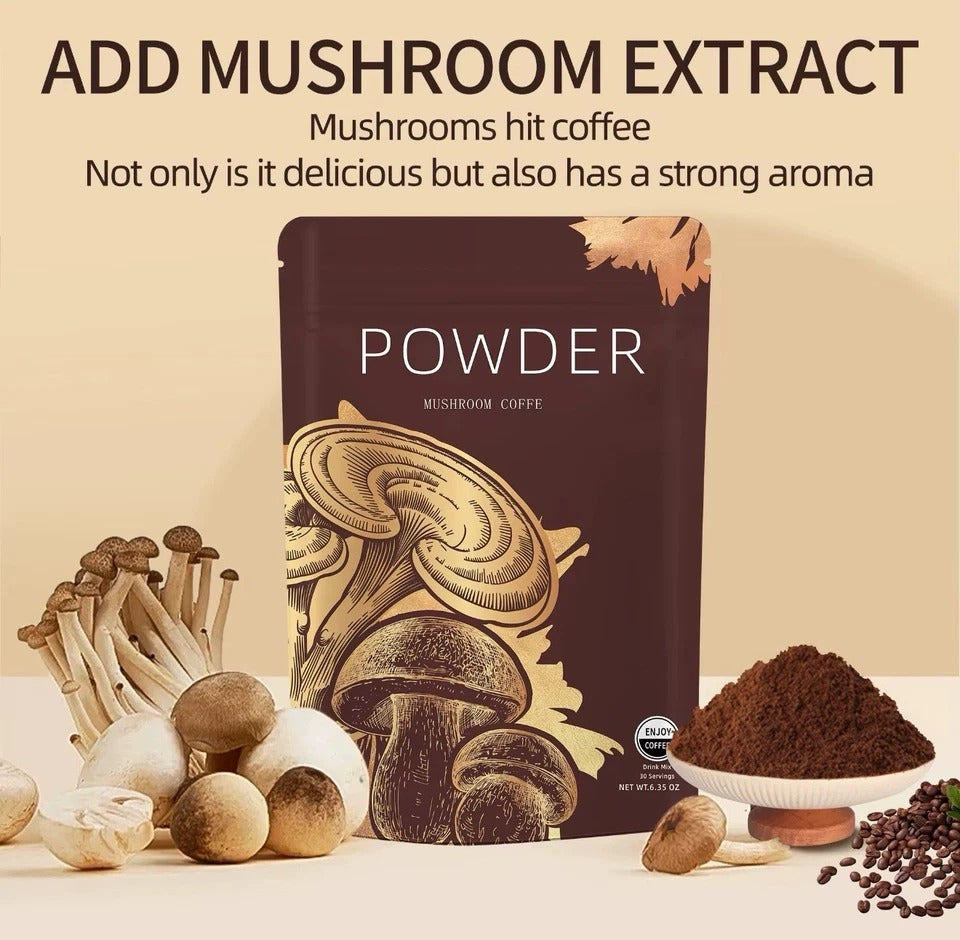 King Oyster Mushroom Coffee 7-in-1 Arabian Coffee Energy/focus/Gut/Mental +more!