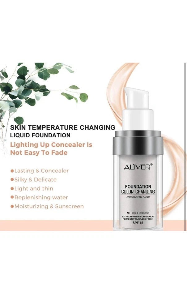 Colour Changing Foundation Magic Flawless Concealer Makeup Change Skin Tone /