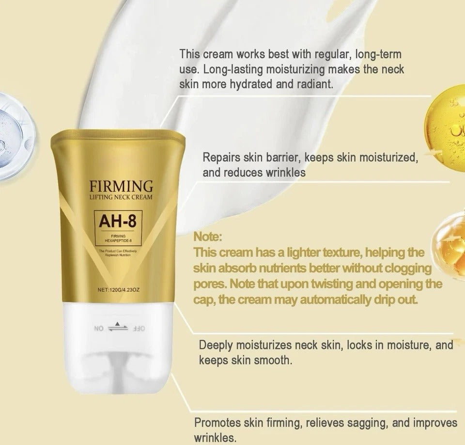 AH-8 Firming Neck Cream for Crepey Skin Body Care Comfort Roller Neck Cream