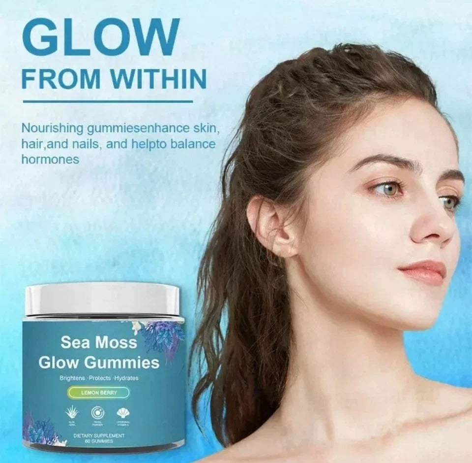 Seaweed gummies contain essential vitamins and minerals for skin nourishment