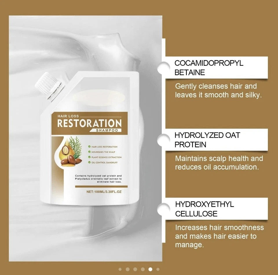 Herbal Hair Growth Shampoo Anti-Hair Loss Strengthen Scalp Nourish 100ml