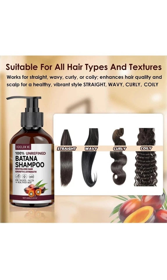 Batana Oil Shampoo And Conditioner Thickening Hair Bundle For Stronger Hair