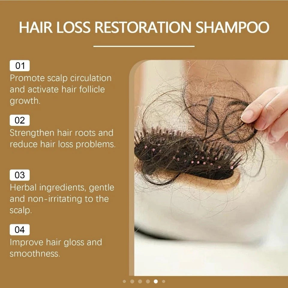 Herbal Hair Growth Shampoo Anti-Hair Loss Strengthen Scalp Nourish 100ml