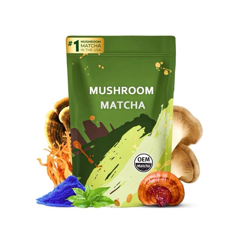Mushroom Matcha Energy Focus Gut Mental Clarity Superfood Alternative 6.3 Oz US Made Health Companion