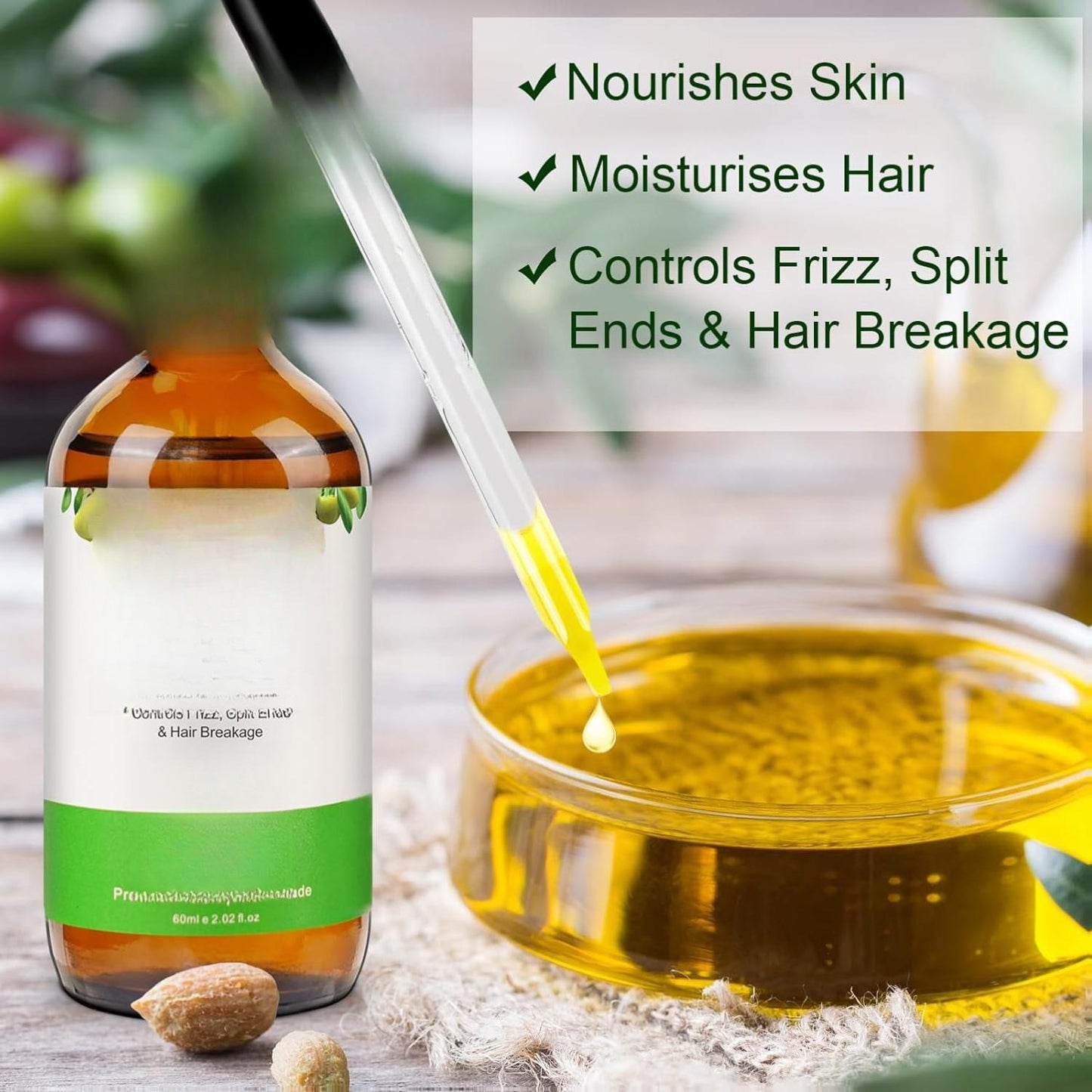 Jojoba Oil Organic 120ml 100% Pure Natural Nourishes Skin Face Hair Growth Controls Frizz Split Ends Hair Breakage Cold Pressed Unrefined Essential Oils DIY Beauty
