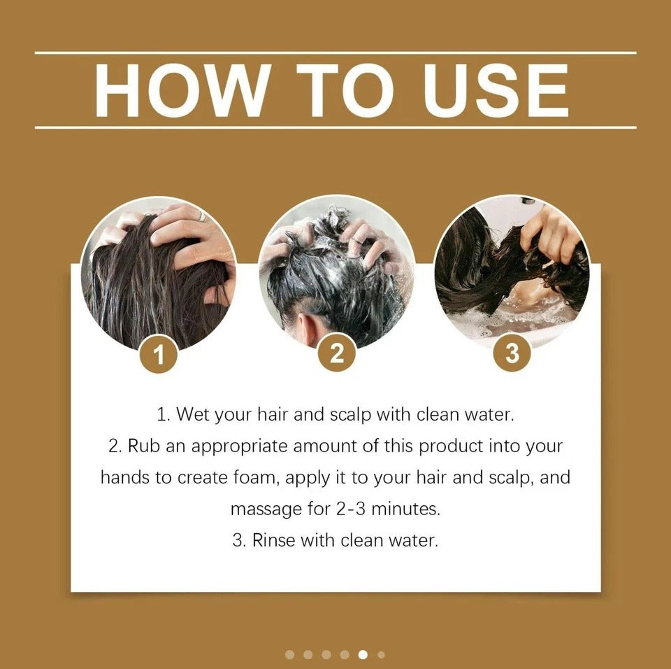 Herbal Hair Growth Shampoo Anti-Hair Loss Strengthen Scalp Nourish 100ml