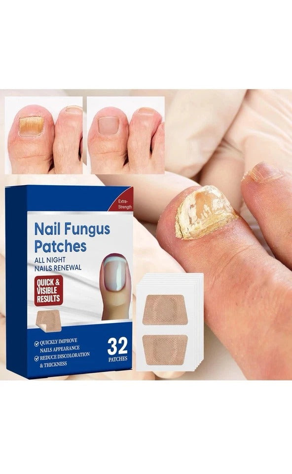 32 Pcs Toenail Fungus Treatment Stickers Toe Fungus Onychomycosis Repair Sticker