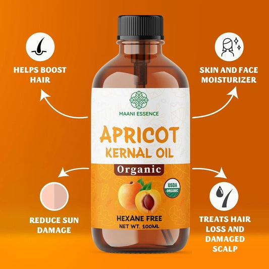 100ML LARGE ORGANIC APRICOT KERNEL OIL 100% PURE AND NATURAL NON-GMO MADE IN USA
