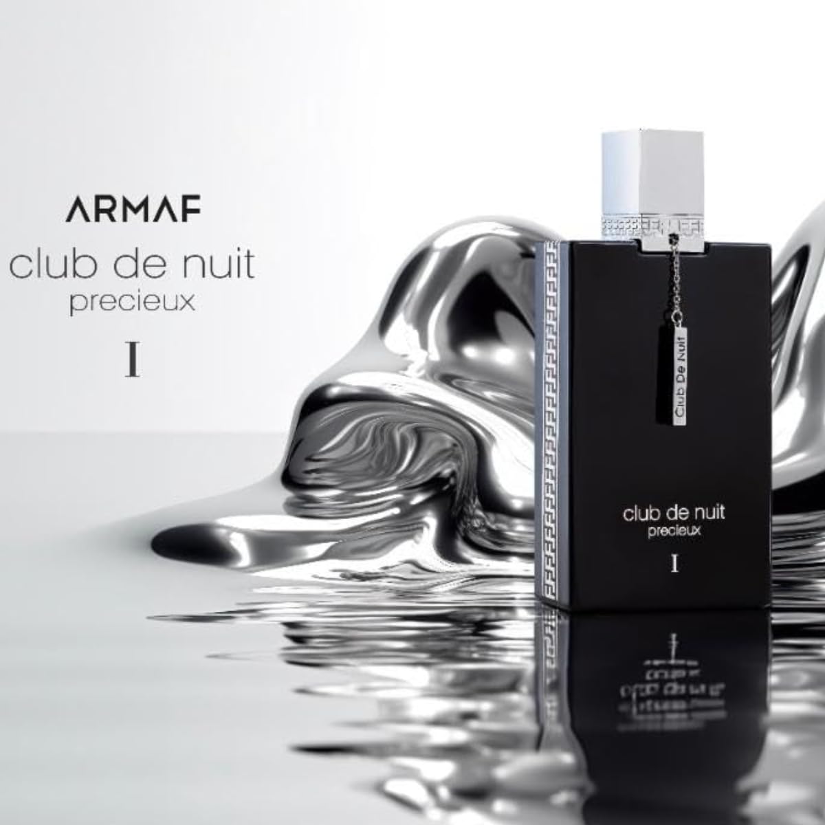 Club De Nuit Precieux 1 Extrait de Parfum Spray for Men 55ml Sweet Amber Woody Scent with Pineapple Caramel Pear Lemon Bergamot Pink & Black Pepper Anise Jasmine Vanilla Leather Patchouli Musk Long Lasting Bold Fragrance