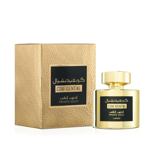 Gold Eau de Parfum Spray 100ml Unisex Fruity Musky Perfume with Peach Passion Fruit Lily of the Valley Vanilla Patchouli & Heliotrope Long Lasting Tropical Scent Regular Edition