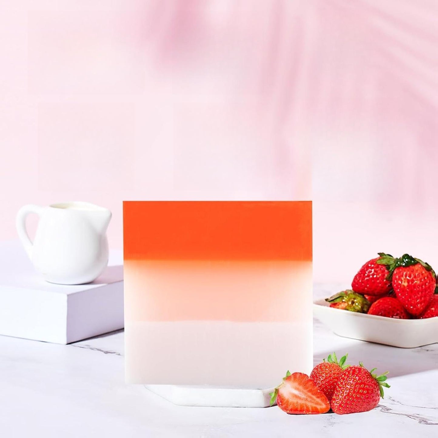 IK ZEE Yoni Bar 2 Pack - Strawberry Juice Scented Feminine Wash Soap for Women - PH Balanced & Organic - Handcrafted with Rose Essence & Coconut Oil - 100g Each - Soothe Relieve Rejuvenate