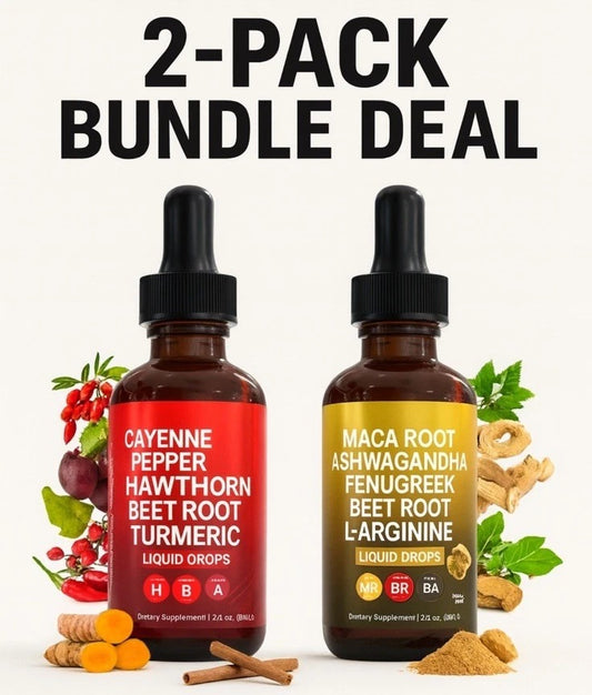 2 PACK Adapt drive Liquid - Maca Root/Ashwagandha/Beet Root, & Cayenne pepper