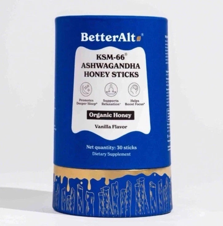 BetterAlt Ultimate Power Up KSM-66 Ashwagandha Honey Sticks