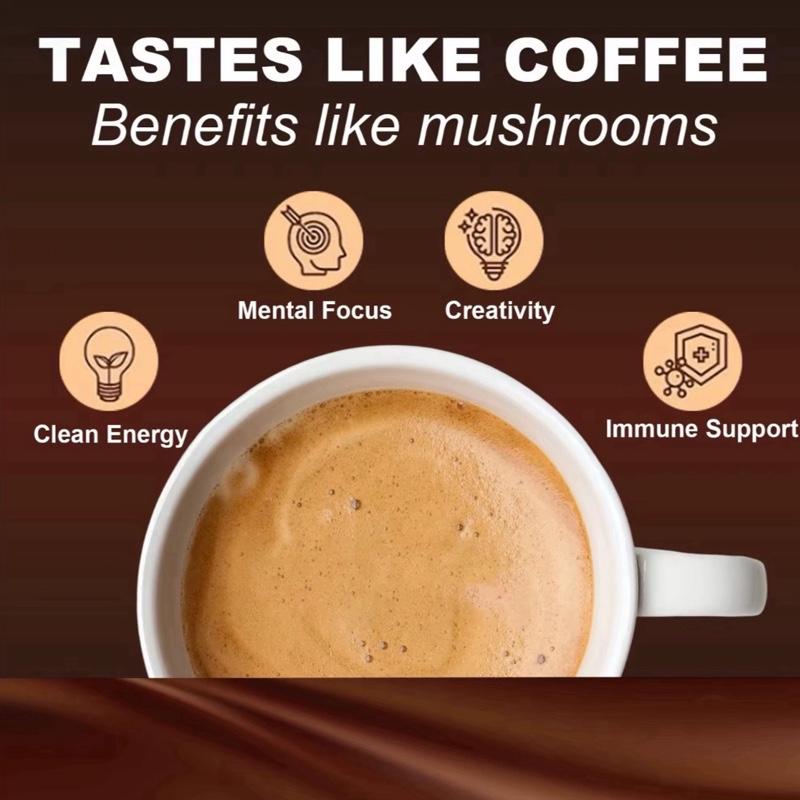 Mushroom Arabian Coffee Energy Focus Gut Mental Clarity Superfood Alternative 6.3 OZ US Made for Enhanced Wellbeing and Cognitive Function