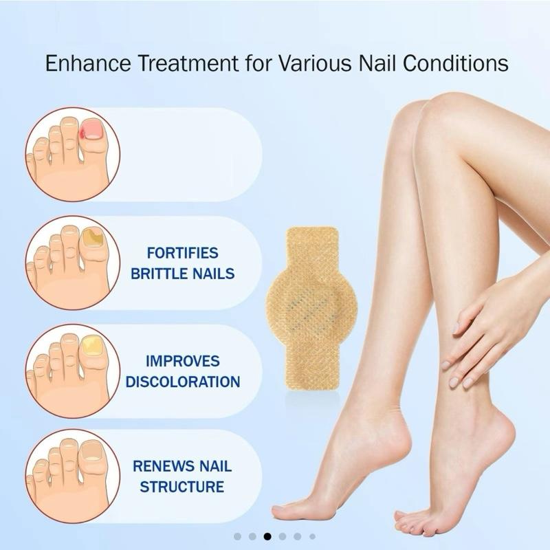 Fungal Nail Patches - 3 Pack 8-Hour Overnight Repair for Damaged & Discolored Nails - 21 Patches for Healthier Nails - Easy Application & Hygienic Design