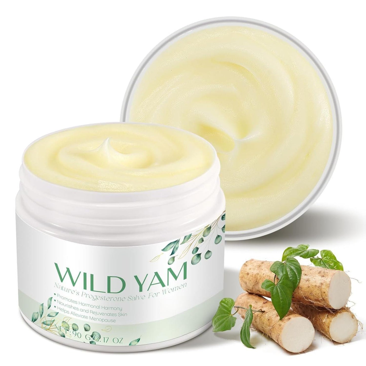 Wild Yam Cream for Hormone Balance - Natural Skincare for Menopausal & Menstrual Support - 150g Organic Wild Yam Cream for Hot Flashes Night Sweats Relief