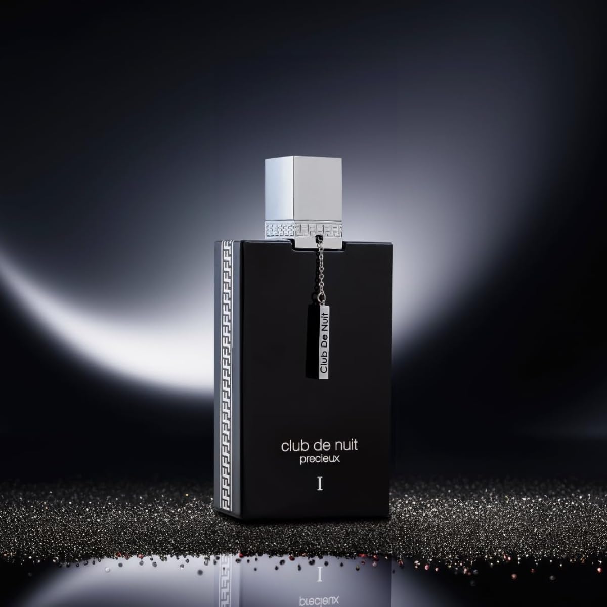 Club De Nuit Precieux 1 Extrait de Parfum Spray for Men 55ml Sweet Amber Woody Scent with Pineapple Caramel Pear Lemon Bergamot Pink & Black Pepper Anise Jasmine Vanilla Leather Patchouli Musk Long Lasting Bold Fragrance