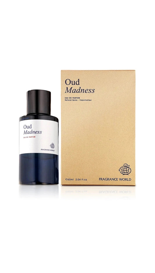 Oud Madness EDP Perfume By Fragrance World 60 ML🥇Hot New Niche UAE Version🥇