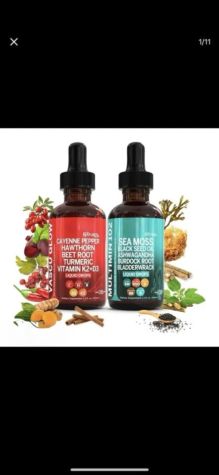 2 PACK Adapt drive Liquid - Maca Root/Ashwagandha/Beet Root, & Cayenne pepper