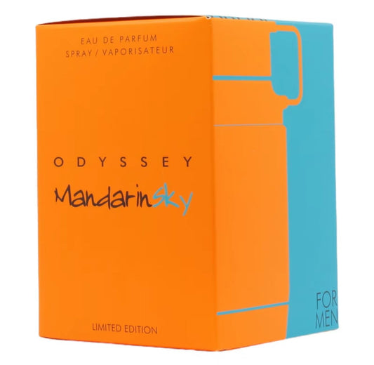 Eau de Parfum Spray for Men 100ml Vibrant Citrus Fragrance with Mandarin Orange Saffron Sage Caramel Tonka Bean Ambroxan Vetiver & Cedar Long Lasting Scent for Daily or Evening Wear