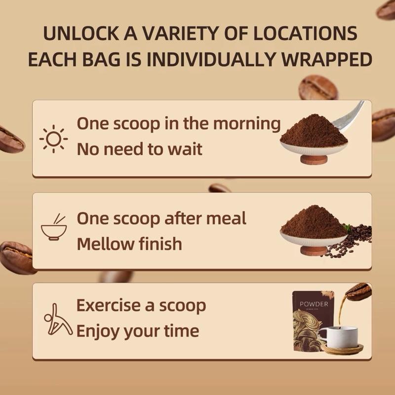 Mushroom Arabian Coffee Energy Focus Gut Mental Clarity Superfood Alternative 6.3 OZ US Made for Enhanced Wellbeing and Cognitive Function