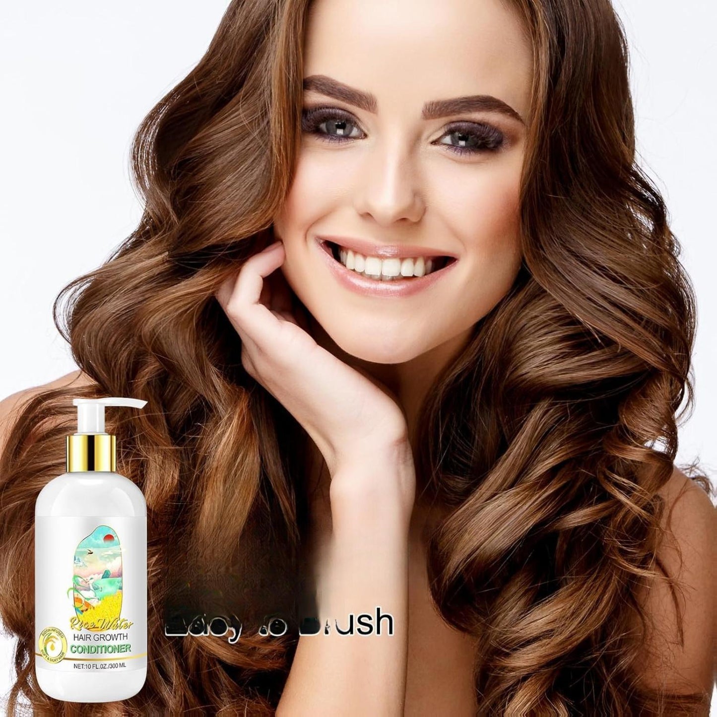 Women's Fermented Rice Water Shampoo & Conditioner Set for Thinning Hair with Rosemary Biotin Caffeine Growth Care for Men & Women 10 FL OZ / 300 ML