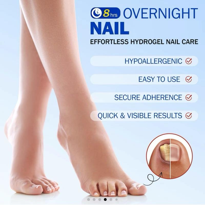 Fungal Nail Patches - 3 Pack 8-Hour Overnight Repair for Damaged & Discolored Nails - 21 Patches for Healthier Nails - Easy Application & Hygienic Design