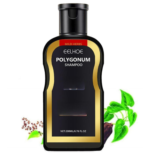 Natural Polygonum Shampoo & Conditioner Organic Black Hair Shampoo Bar with Ginger Extract for Women Men 200ml Prevents Hair Loss