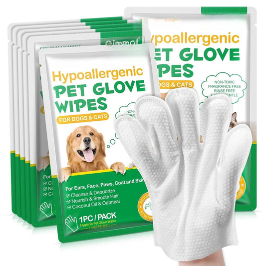 Cleaning Gloves for Dog and Cat, Thick Hair, 6PCS