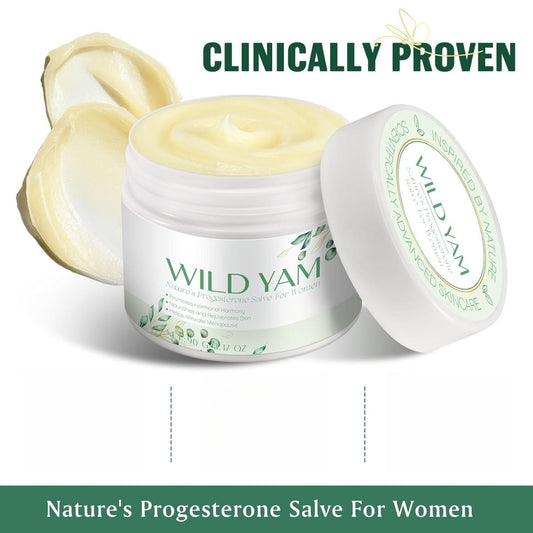 Wild Yam Cream for Hormone Balance - Natural Skincare for Menopausal & Menstrual Support - 150g Organic Wild Yam Cream for Hot Flashes Night Sweats Relief