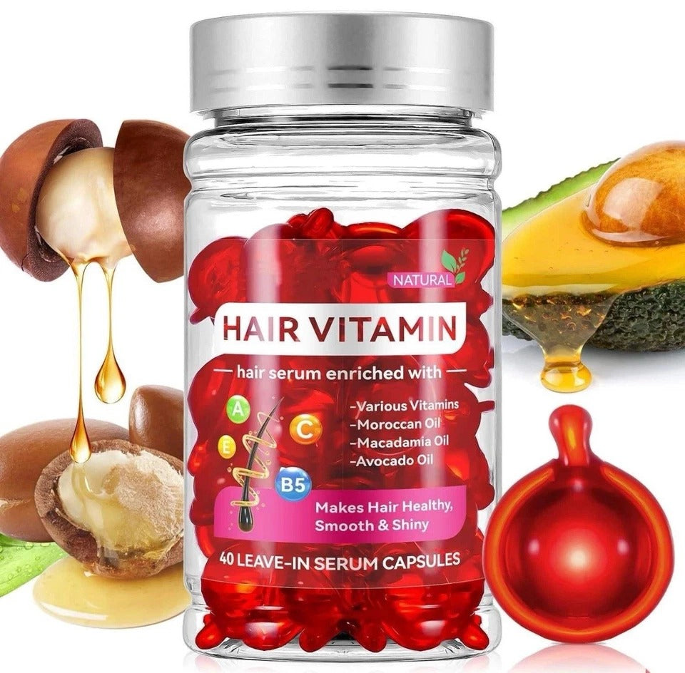 Hair Treatment Serum no Rince With Argan Macadamia & Avocado Oils- Vitamins A, E