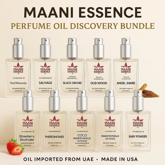 Maani Essence 10 Pack Discovery Set, Eu Da Parfum, Long Lasting 12-1