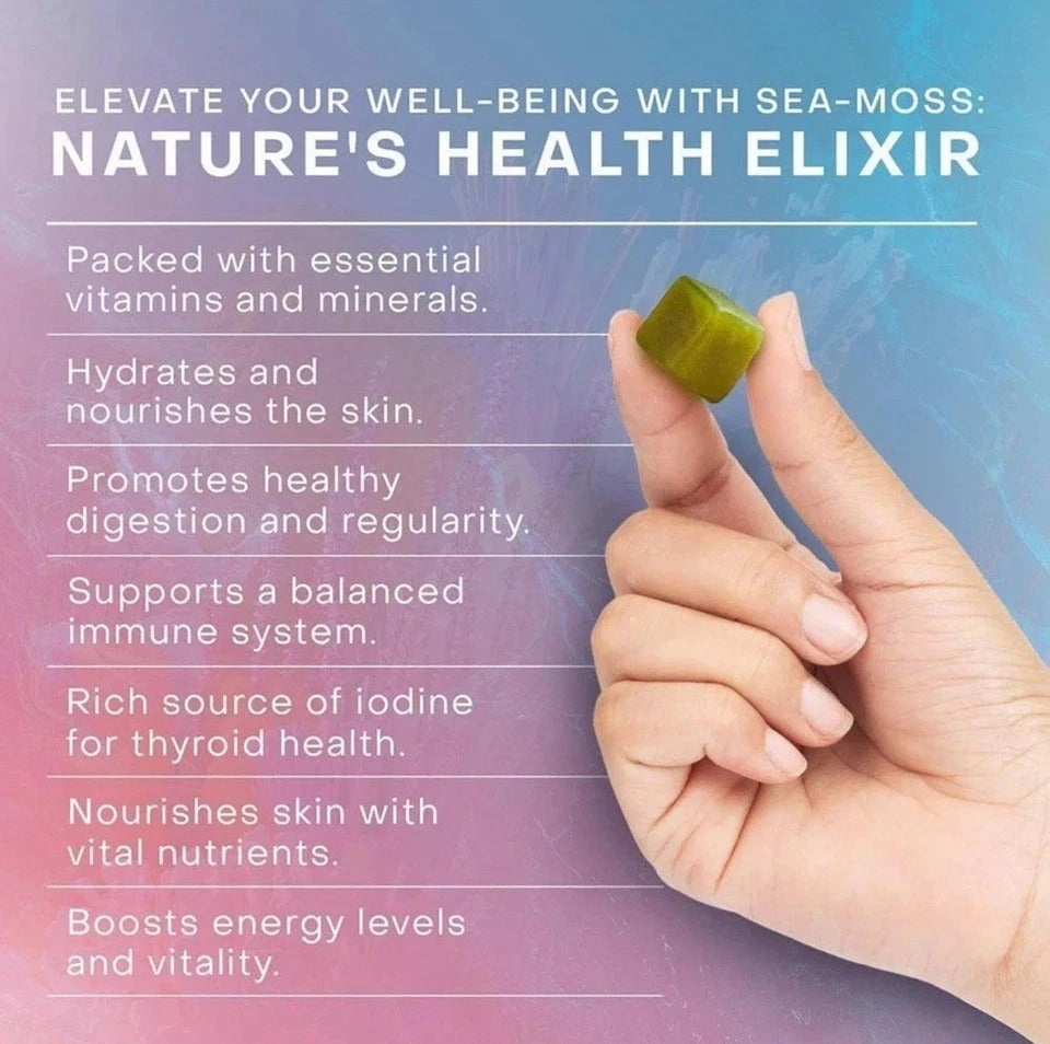 1X Sea Moss Pearl Powder Vitamin Gummies 60 Gummies for Skin & Beauty