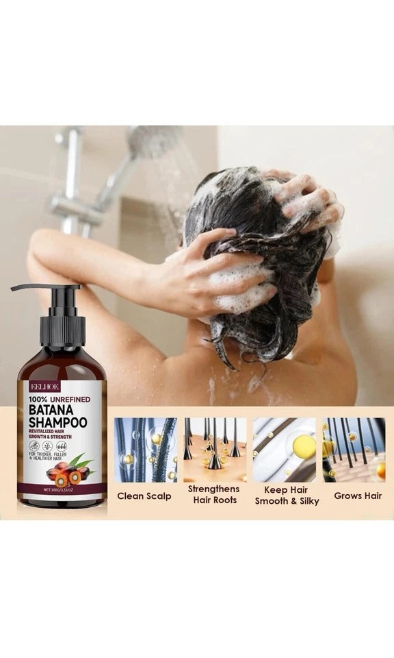 Batana Oil Shampoo And Conditioner Thickening Hair Bundle For Stronger Hair