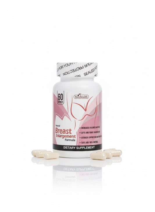 Natural Women’s Herbal Bust Enhancement & Firming Supplement – 60 Capsules