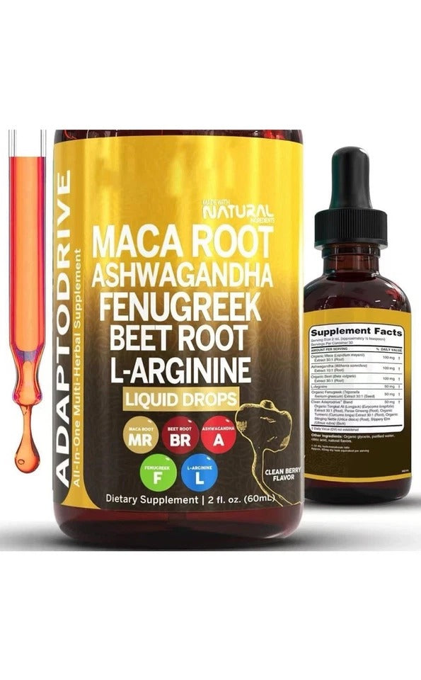 3-Pack Herbal Liquid Drops Sea Moss, Maca Root, Cayenne Energy & Immunity +MORE!