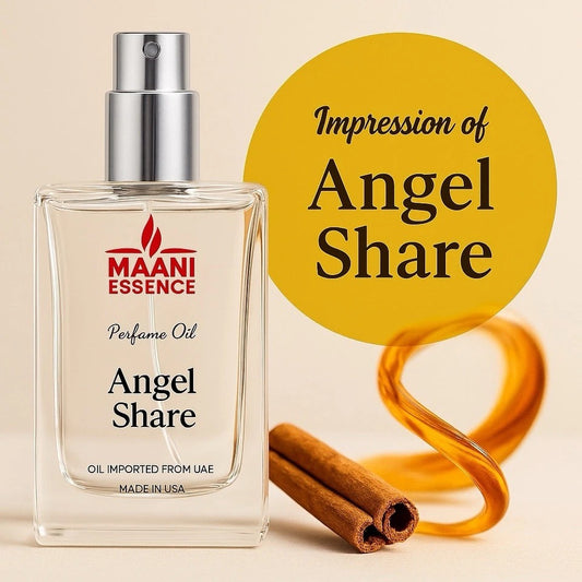Maani Essence Our Impression of Angel's Share , Eu Da Parfum , Long Lasting 12-1