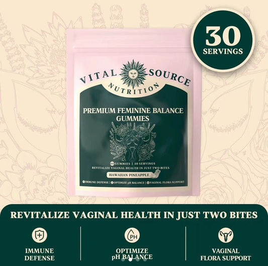 1Pack Feminine Balance Gummies Hawaiian Pineapple for Women's Health & Wellness