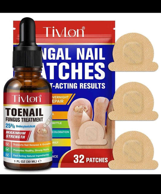 Fungal Nail Repair Patches 21pcs – Overnight Toenail Fungus Treatment Set