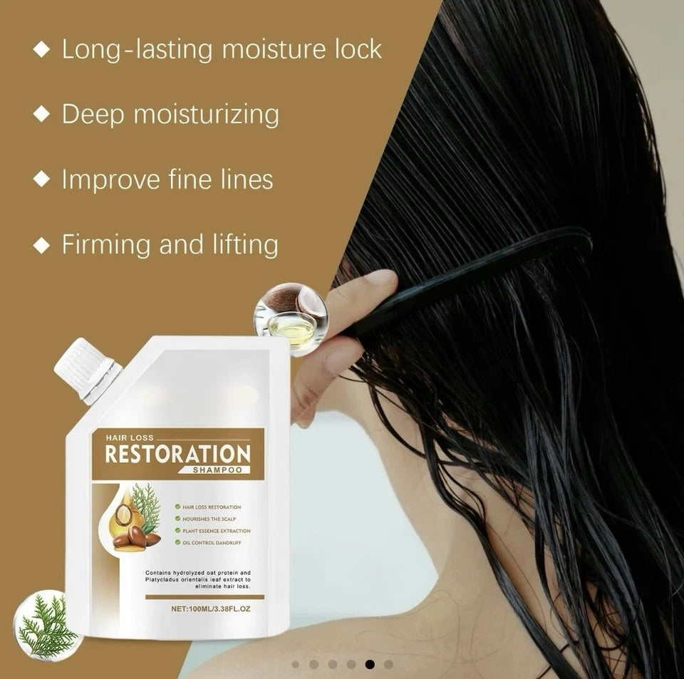 Herbal Hair Growth Shampoo Anti-Hair Loss Strengthen Scalp Nourish 100ml