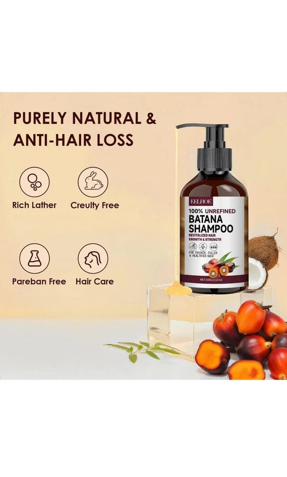 Batana Oil Shampoo And Conditioner Thickening Hair Bundle For Stronger Hair