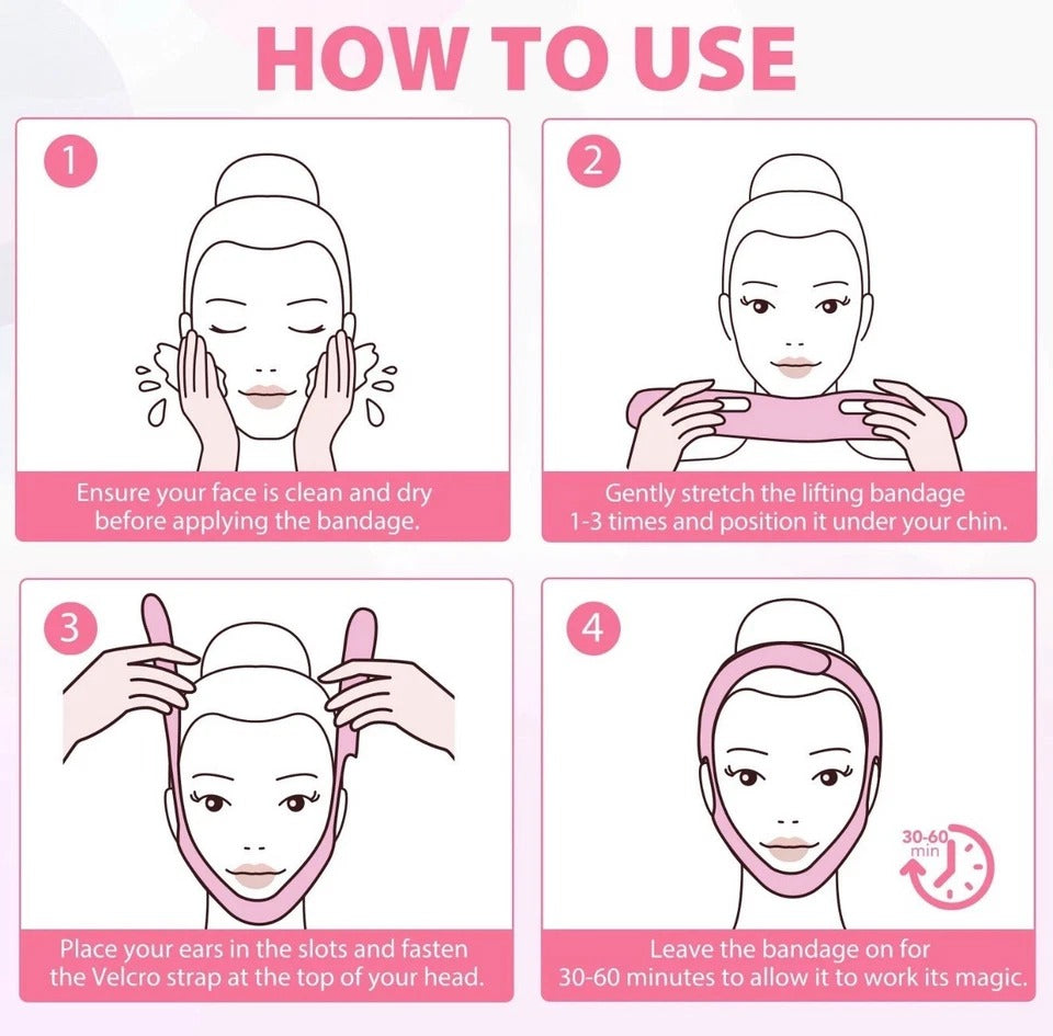 Chinology Double Chin Lifting Mask – Reusable V‑Line Firming Strap