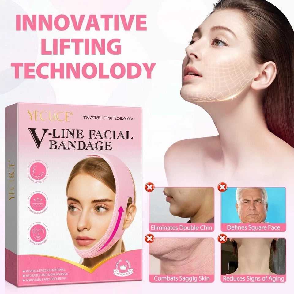 Chinology Double Chin Lifting Mask – Reusable V‑Line Firming Strap