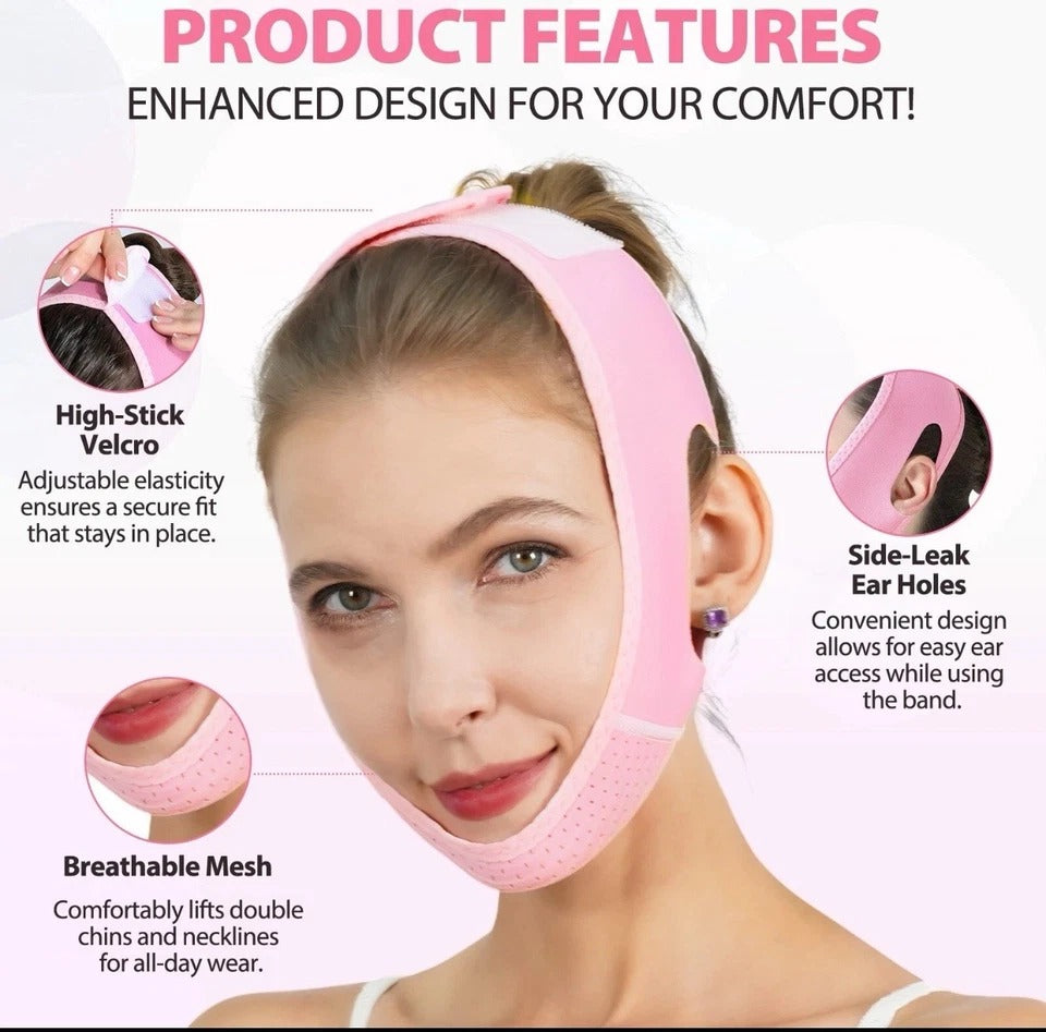 Chinology Double Chin Lifting Mask – Reusable V‑Line Firming Strap